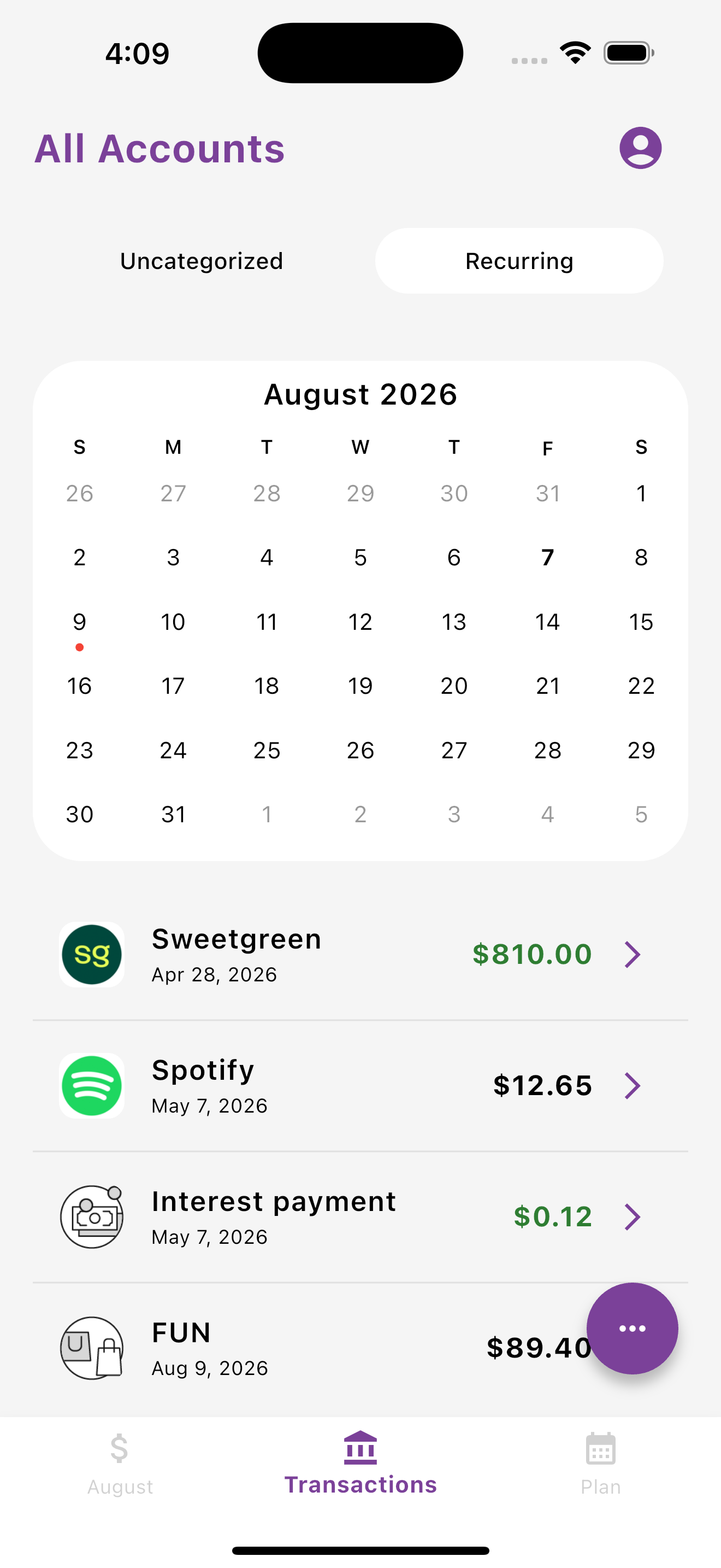 Subscription Tracking